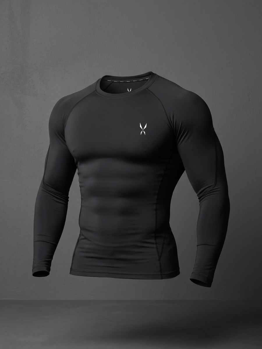Compression Long Sleeve Shirt — Black