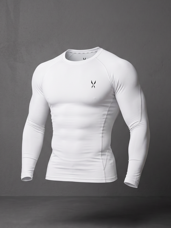 Compression Long Sleeve Shirt — White