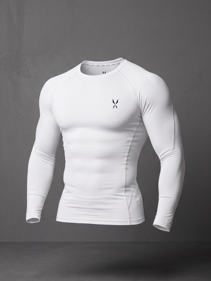 Compression Long Sleeve Shirt — White