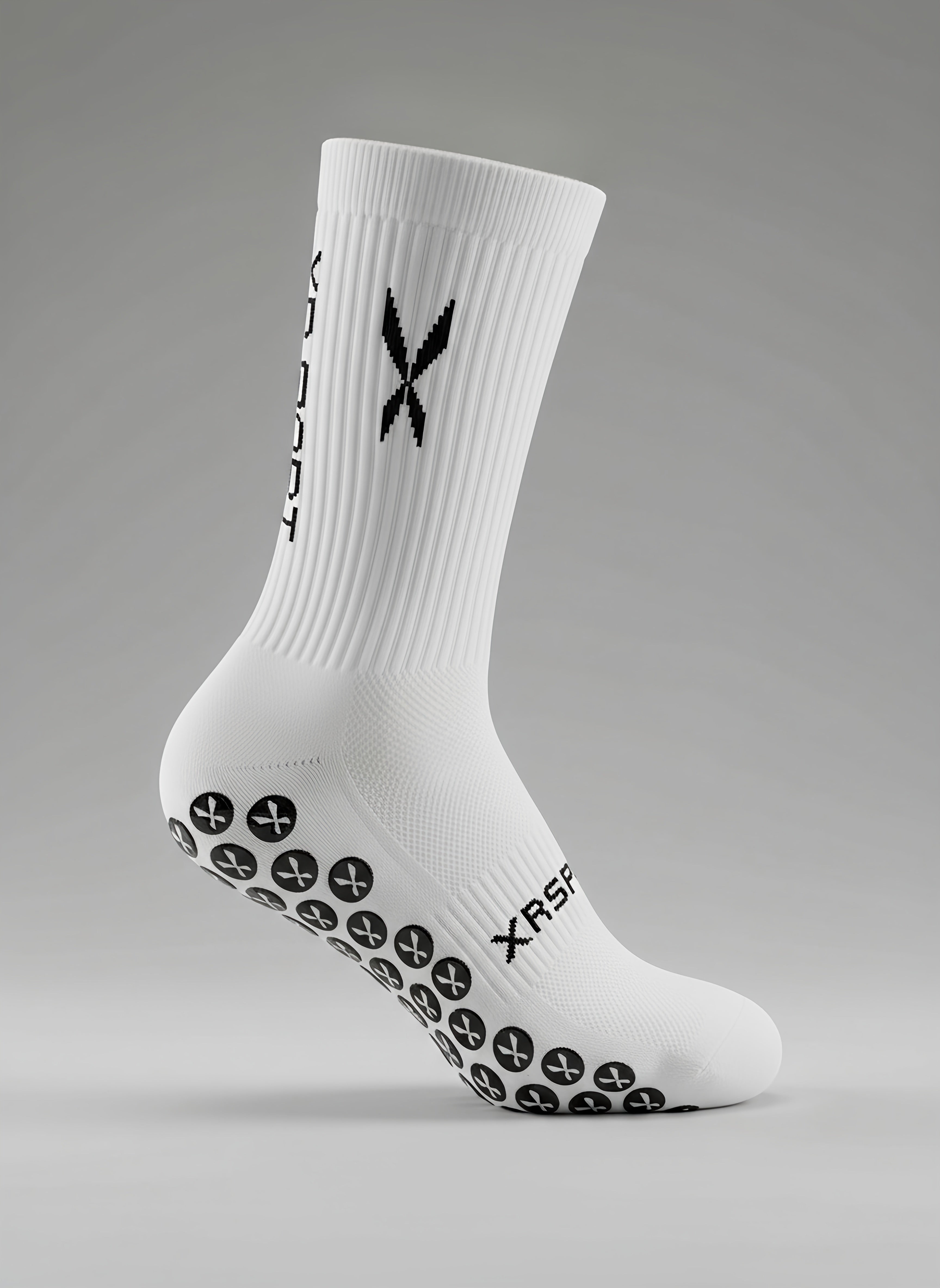 XR SPORT GRIP SOCKS - WHITE