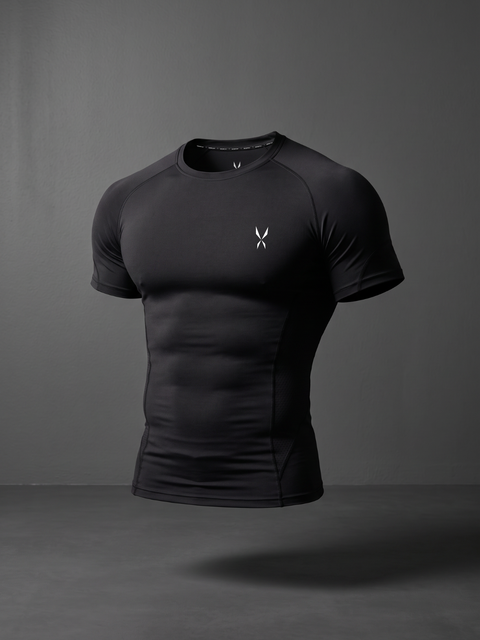 Compression Short Sleeve Shirt — Black
