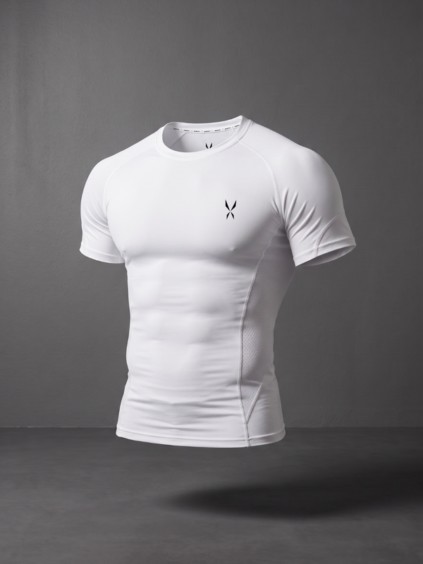 Compression Short Sleeve Shirt — White