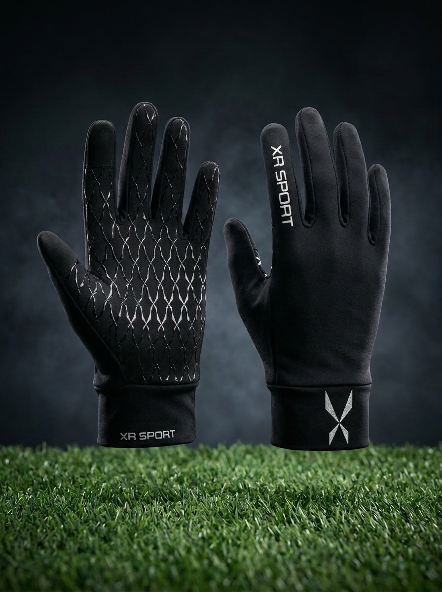 Thermal Running Gloves Black Palm