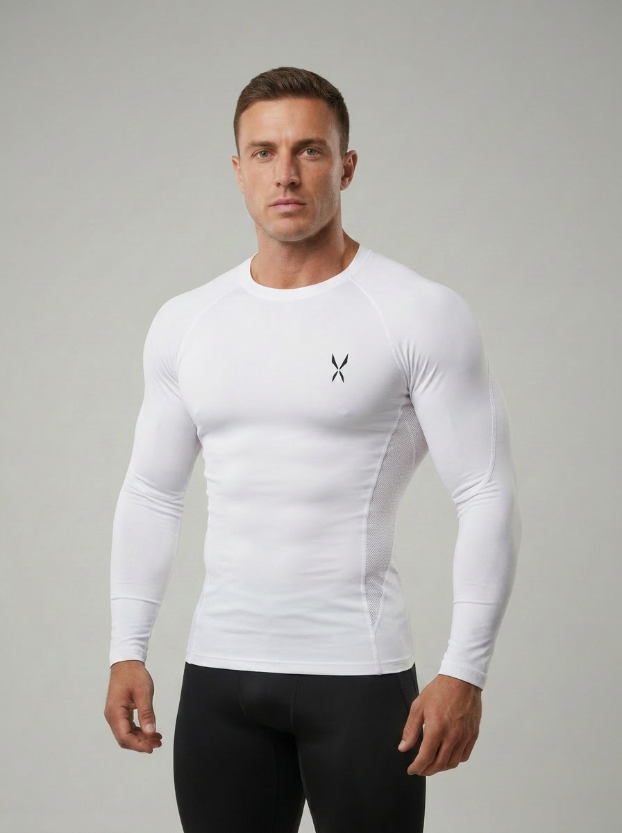 Compression Long Sleeve - White