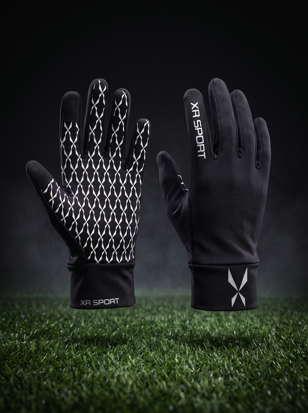 Thermal Running Gloves — White Palm